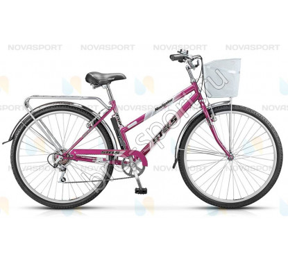 Велосипед Stels Navigator 350 Lady 28 (2016) Фиолетовый (с корзиной) 