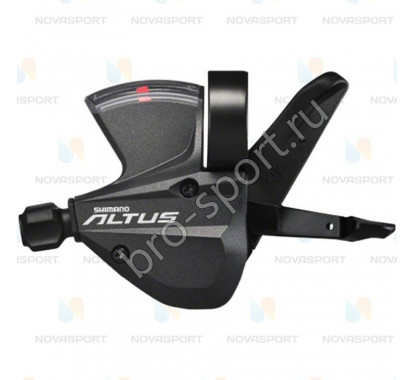 Шифтер Shimano Altus М370 прав 9ск тр. 2050мм черный ESLM370RAL						