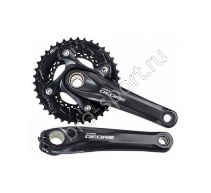 Шатун Shimano Deore М615 175 мм черный с кареткой EFCM615E84XL				