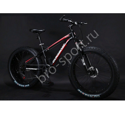 Велосипед Fatbike GUNSROSE черный на спицах
