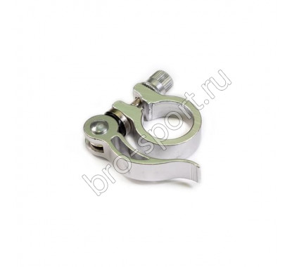 Зажим подседельной трубы JB-KC010 AL 28,6 mm серебро