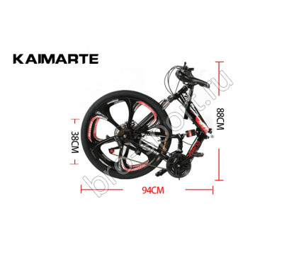 Велосипед Kaimarte KMT-2 Classic Черный с красным на дисках