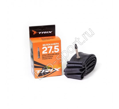 Велокамера 27,5' Trix (бутил) 27,5х1,95-2,125 F/V-48 двойной обод