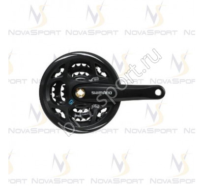 Шатун Shimano Altus M311 170мм Кв 48/38/28T защ черный EFCM311C888CL