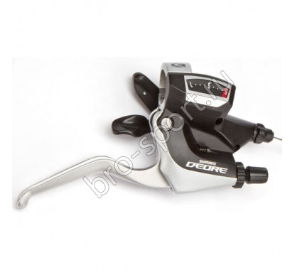 Шифтер/тормозная ручка Shimano Deore ST-M590 прав 9ск чёр-серебр/590092