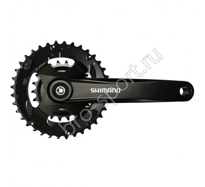 Шатун Shimano MT101 175мм 36/22 для 2*9 ск без защиты черный EFCMT1012E62XL