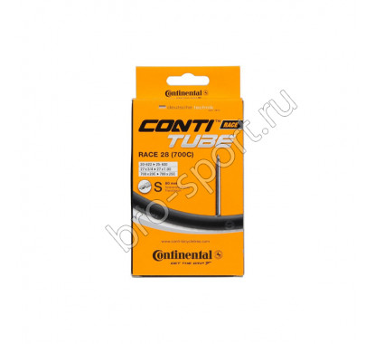 Камера 28'(700 C) 27х3/4-1' 700х20-25С Continental Race 28 вело нип.80mm (119гр) (01800000000)