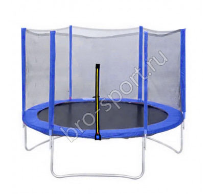 Батут DFC Trampoline Fitness 14ft наружн.сетка, синий (427см)