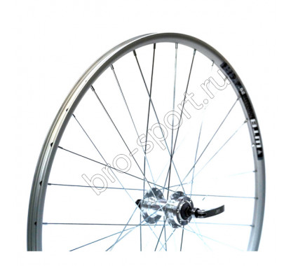 Колесо 29' переднее в сборе MTB, под диск, дв обод WTB ZX18P 29X32,алюм, серебр,втулка JY-D041DSE