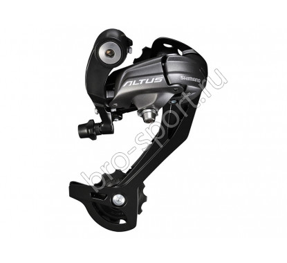 Велосипедный переключатель скоростей Shimano задний rd-m370-l-sgs altus, 9 скоростей, ёмкость 45 зубов, чёрный, без уп