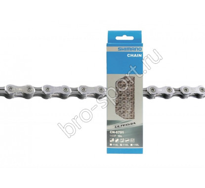 Цепь Shimano Ultegra, 6701, 10ск, 114 зв., амп.пин (1шт)