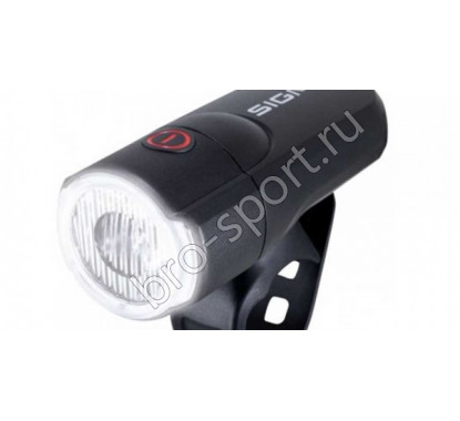 Фара передняя SIGMA SPORT AURA 30: эффективность 30 люкс, 2 режима, до 15 ч, индикатор заряда