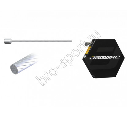 Jagwire трос скоростной гладкий, нержавеющая сталь, 1,1 х 2300, 100 шт. в коробке