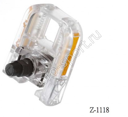 Педали Z PLUS Z-1118, складные, прозрачные